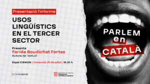 Presentació de l'informe "Usos lingüístics en el tercer sector" @ Espai CIEMEN